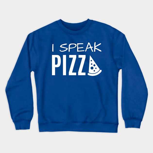 Pizza Food Weekend Design Crewneck Sweatshirt by Lin Watchorn 